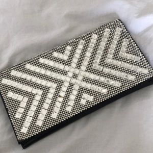 Black/Rhinestone Dress Clutch